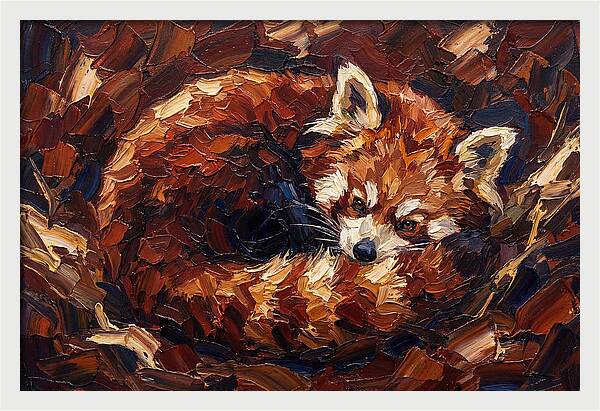 Cozy Red Panda Resting