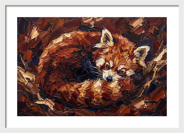 Cozy Red Panda Resting