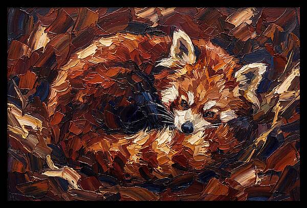 Cozy Red Panda Resting