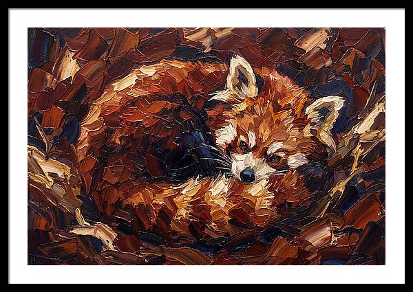 Cozy Red Panda Resting