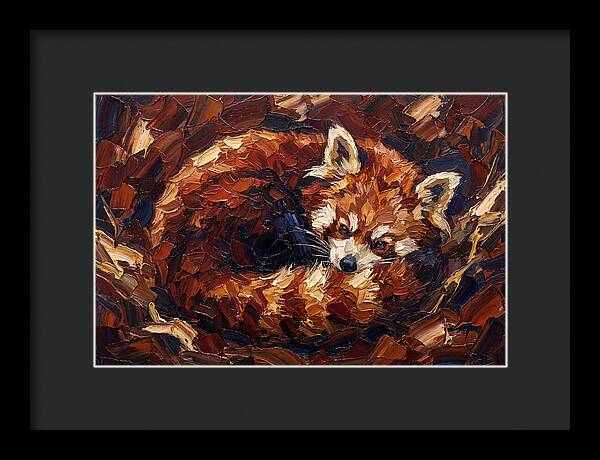 Cozy Red Panda Resting