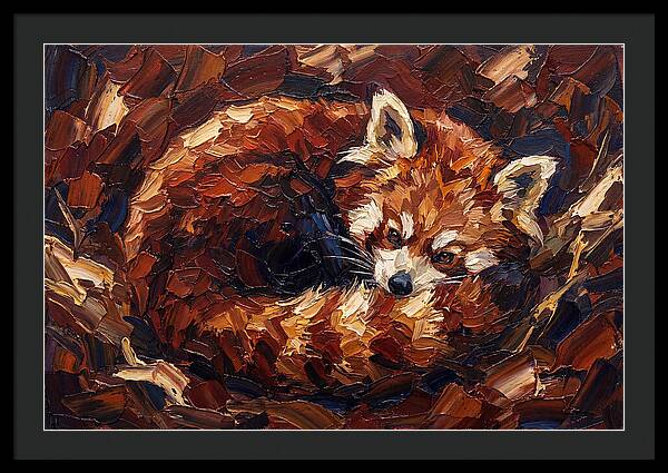 Cozy Red Panda Resting