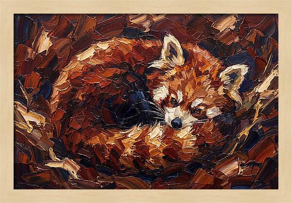 Cozy Red Panda Resting