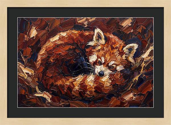 Cozy Red Panda Resting