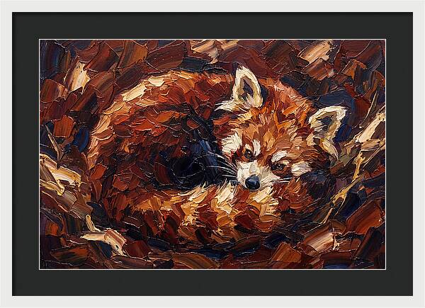 Cozy Red Panda Resting