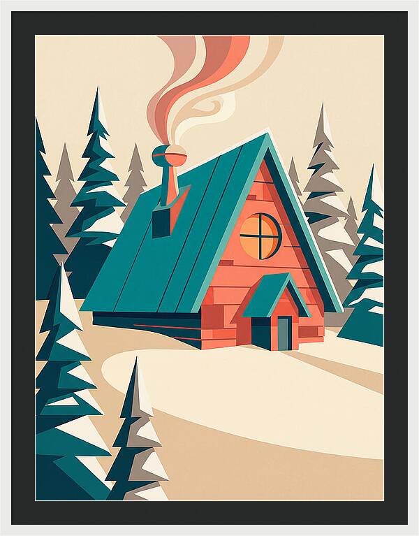 Cozy Snowy Cabin