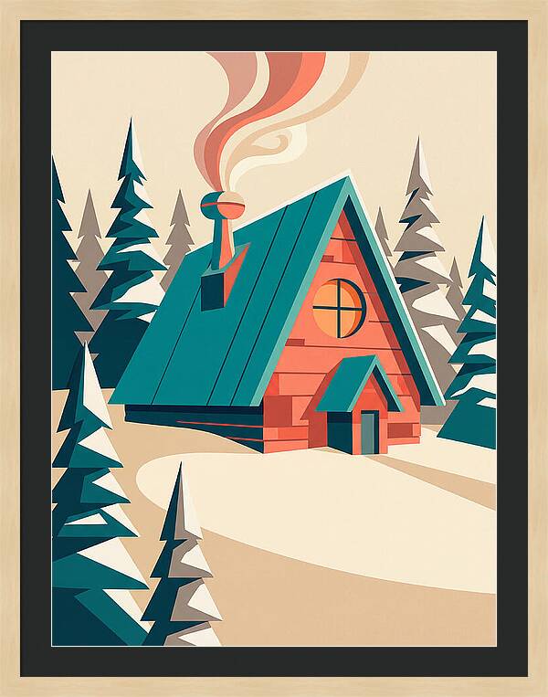 Cozy Snowy Cabin