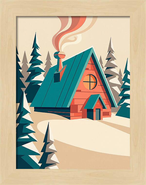 Cozy Snowy Cabin