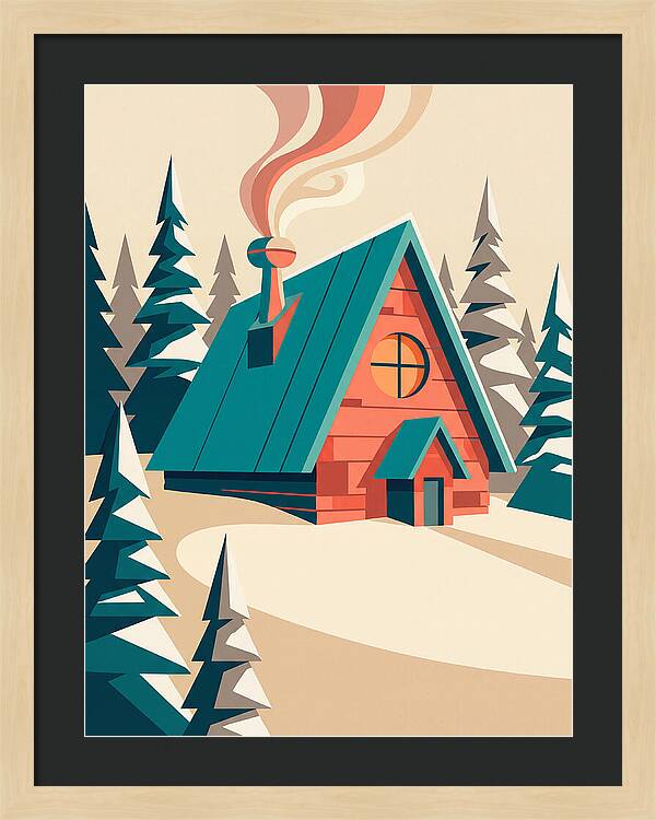 Cozy Snowy Cabin