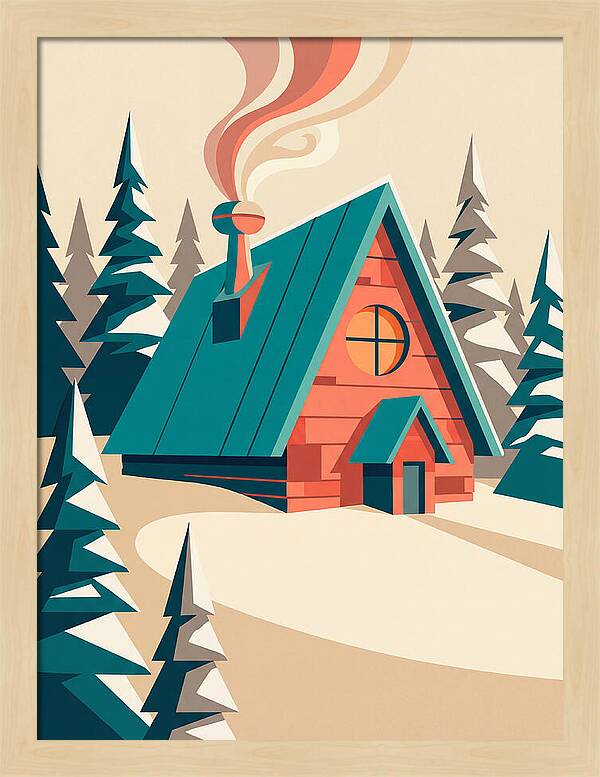 Cozy Snowy Cabin