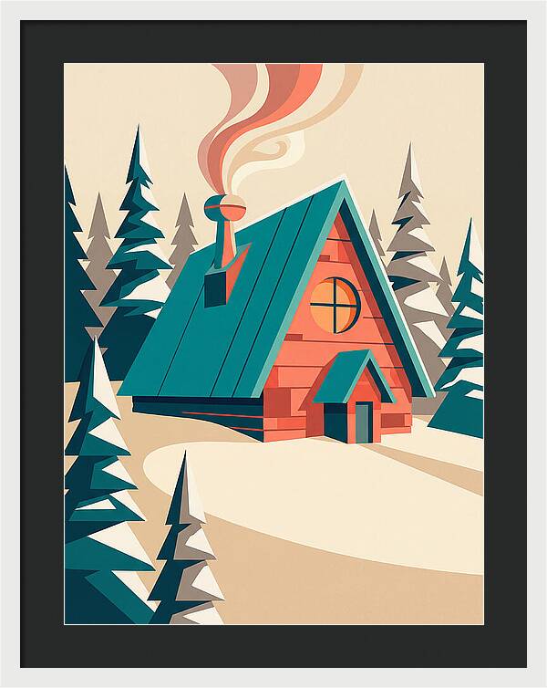 Cozy Snowy Cabin