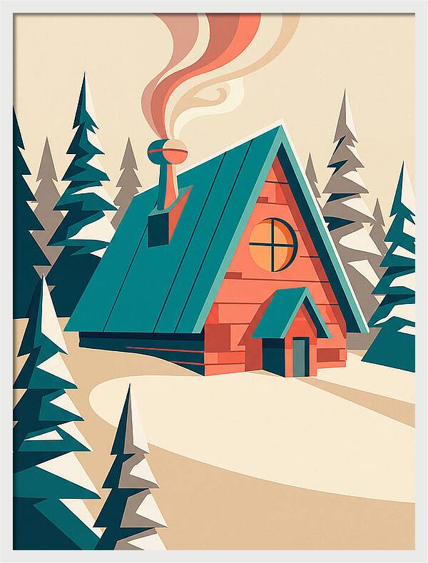Cozy Snowy Cabin