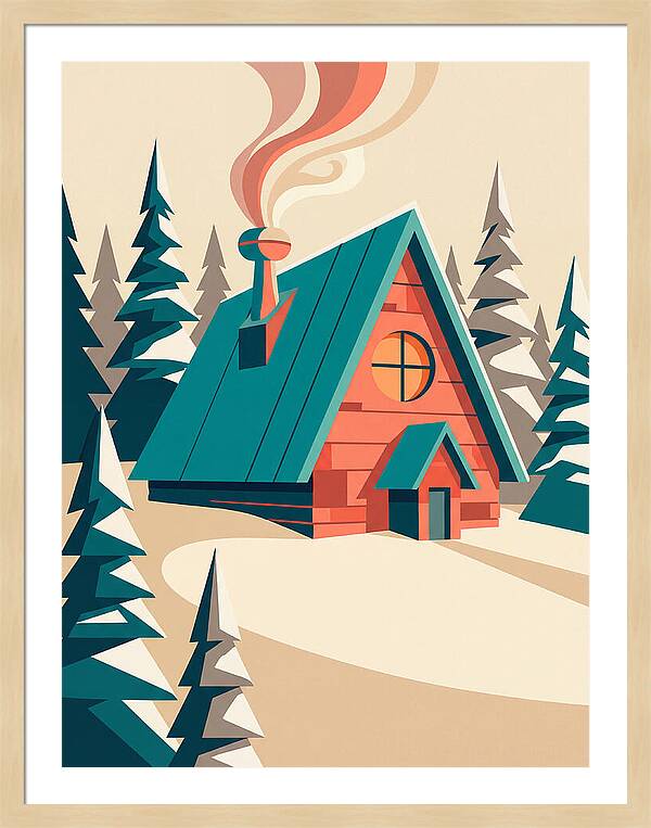Cozy Snowy Cabin
