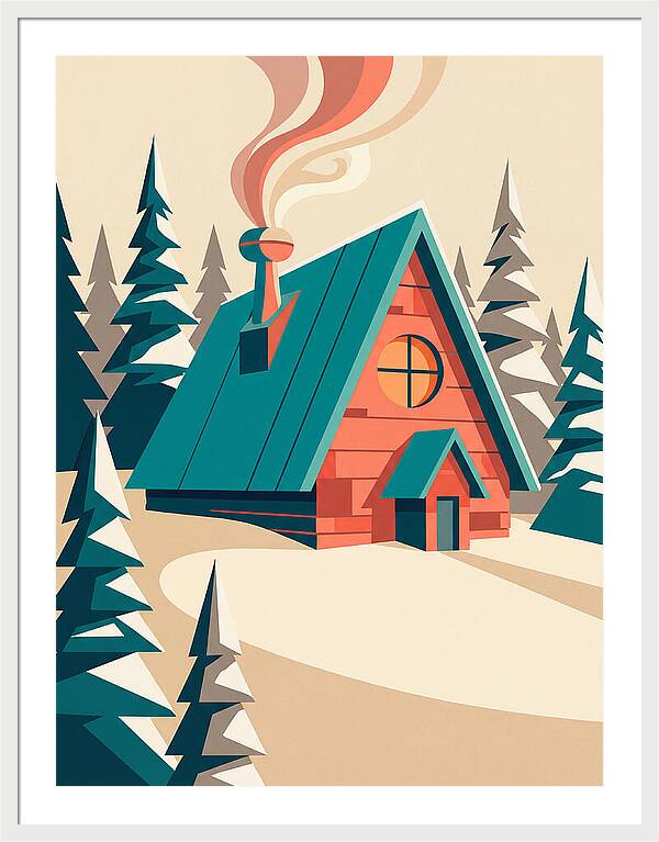Cozy Snowy Cabin