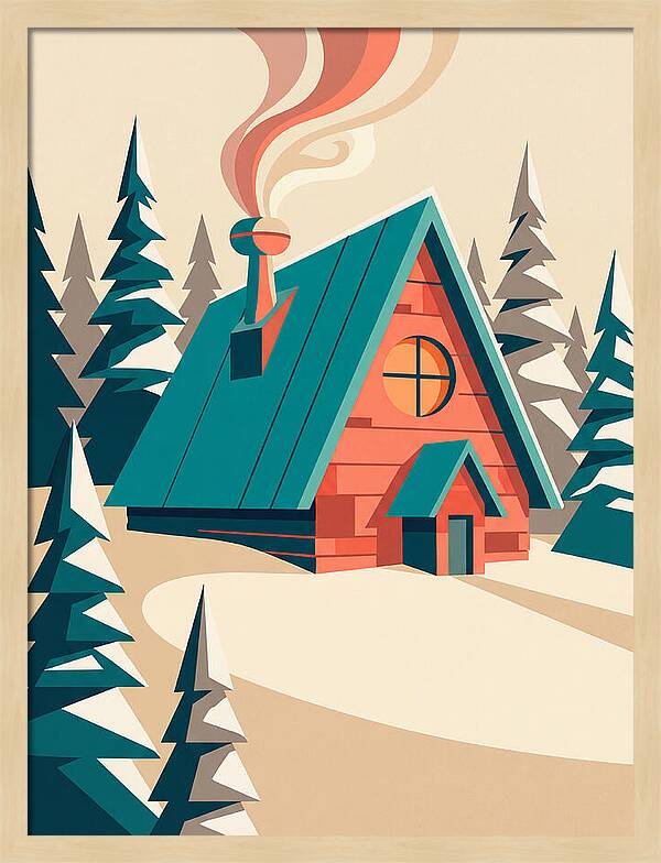 Cozy Snowy Cabin