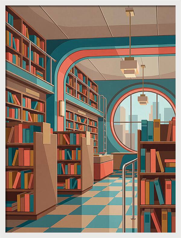 Cozy Vintage Bookstore Ambiance