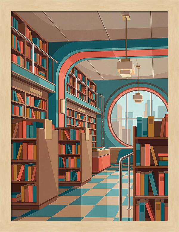 Cozy Vintage Bookstore Ambiance