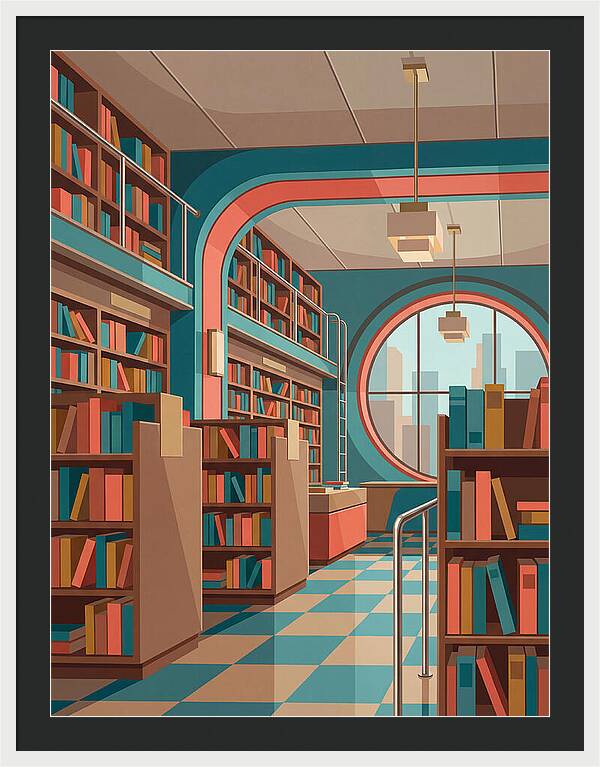 Cozy Vintage Bookstore Ambiance
