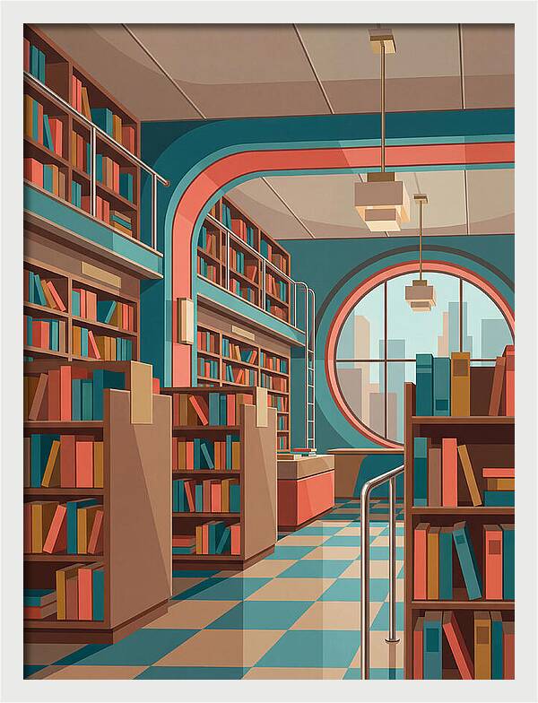 Cozy Vintage Bookstore Ambiance