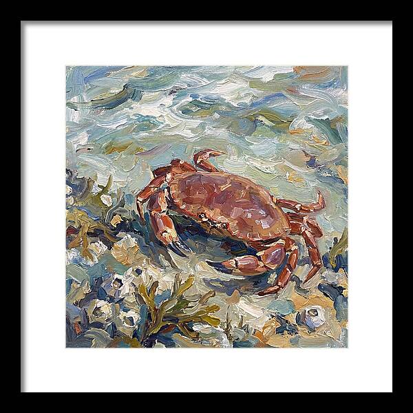 Crab Among Coastal Flora