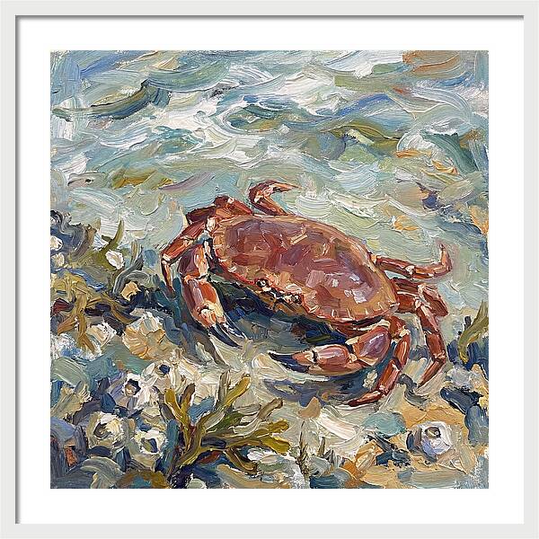 Crab Among Coastal Flora