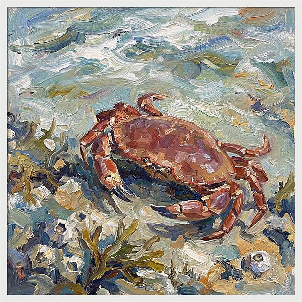 Crab Among Coastal Flora