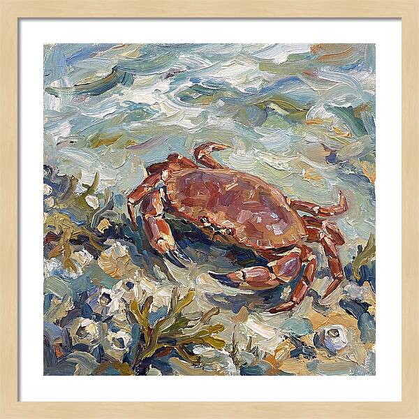 Crab Among Coastal Flora