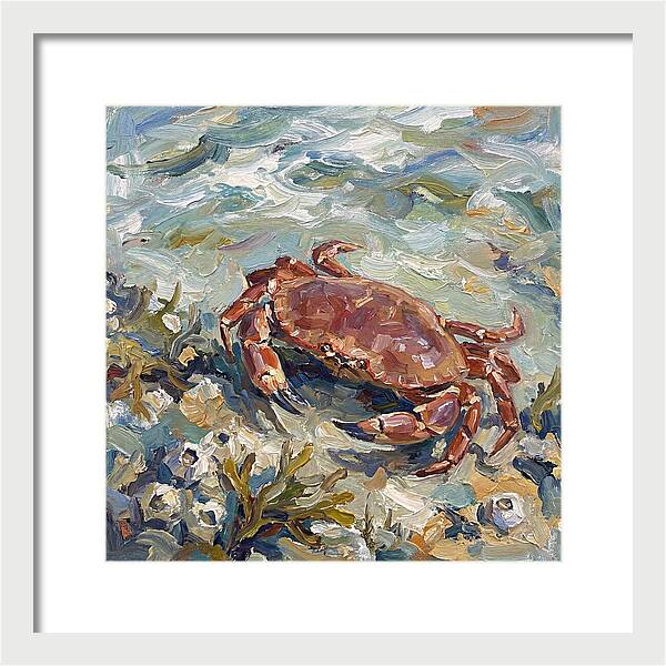 Crab Among Coastal Flora