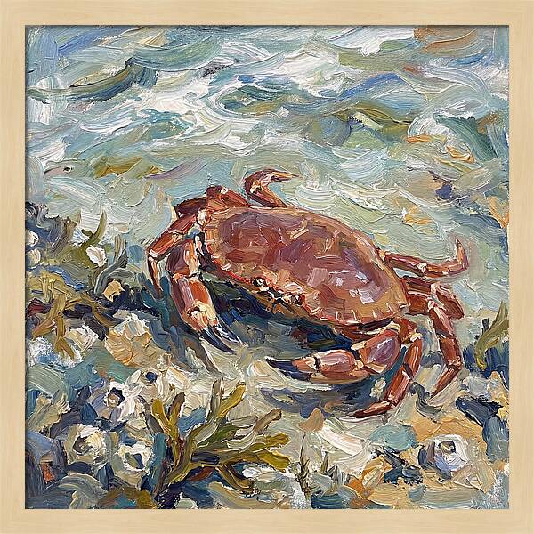 Crab Among Coastal Flora