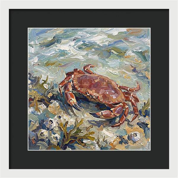 Crab Among Coastal Flora