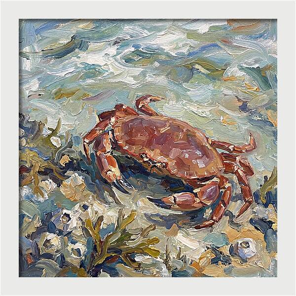 Crab Among Coastal Flora