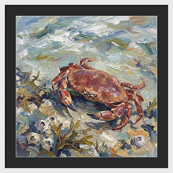 Crab Among Coastal Flora