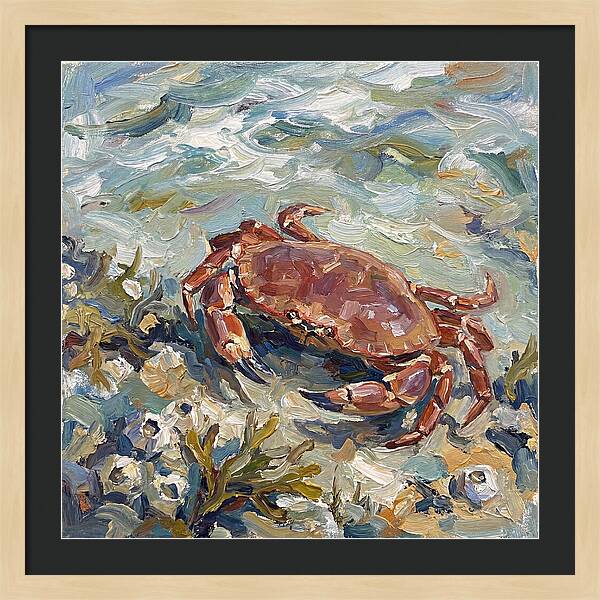 Crab Among Coastal Flora