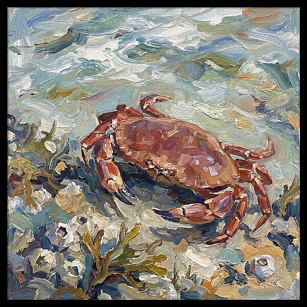 Crab Among Coastal Flora