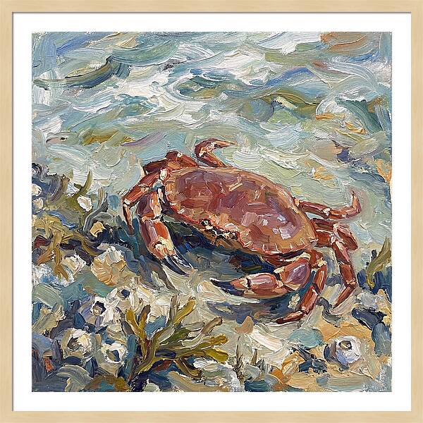 Crab Among Coastal Flora