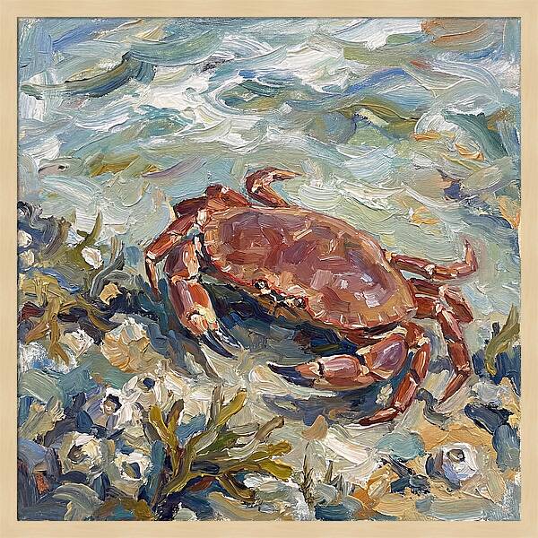 Crab Among Coastal Flora