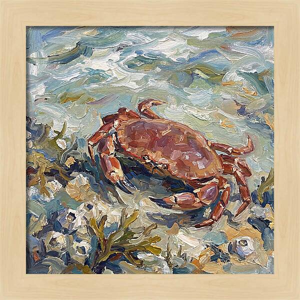 Crab Among Coastal Flora