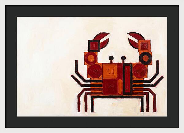 Crab In Minimalist Style