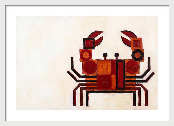 Crab In Minimalist Style