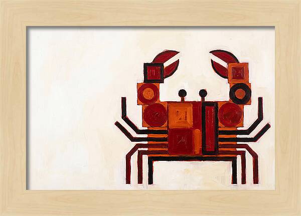 Crab In Minimalist Style