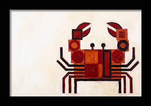 Crab In Minimalist Style