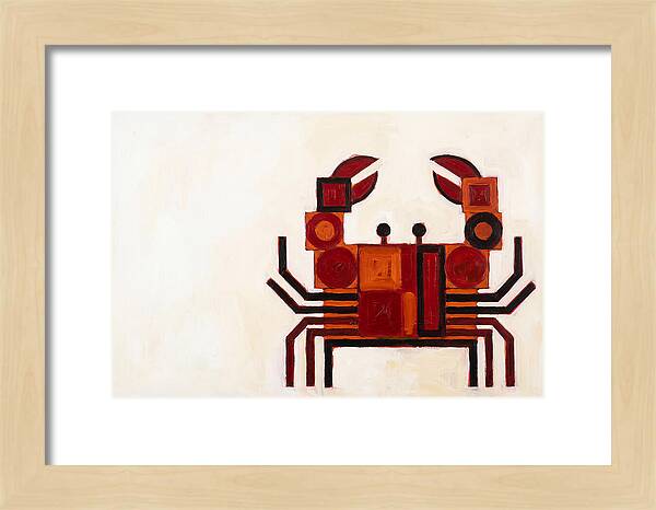 Crab In Minimalist Style