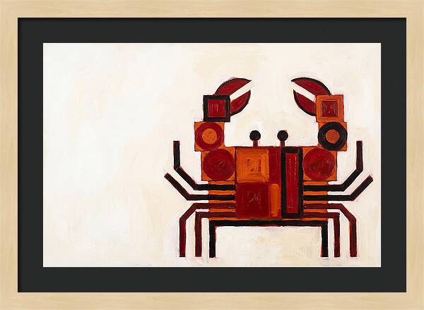Crab In Minimalist Style