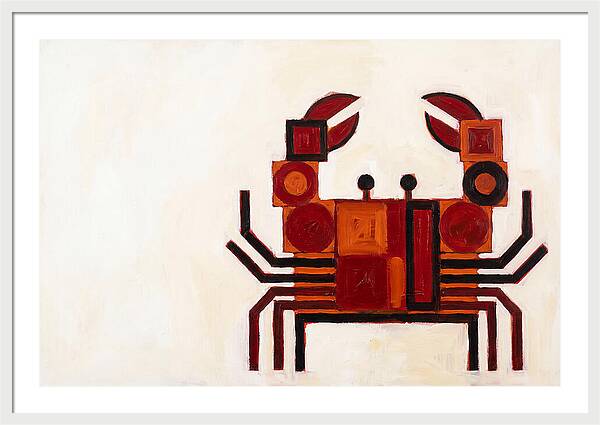 Crab In Minimalist Style