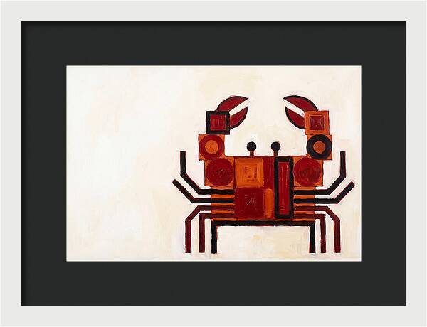 Crab In Minimalist Style