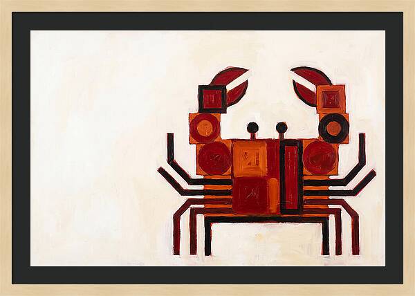 Crab In Minimalist Style