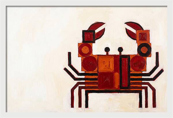 Crab In Minimalist Style