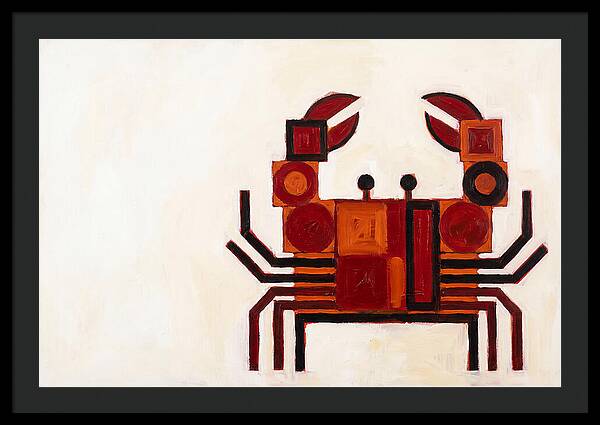 Crab In Minimalist Style