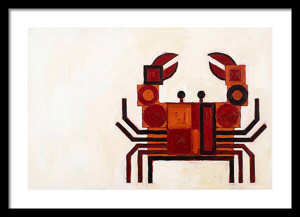 Crab In Minimalist Style