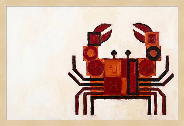 Crab In Minimalist Style